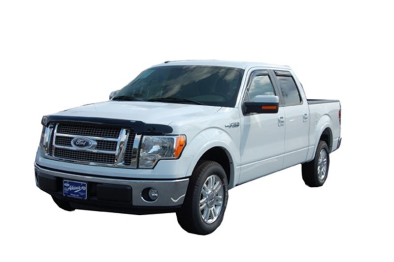 AVS 09-14 Ford F-150 (Excl. Raptor) Hoodflector Low Profile Hood Shield - Smoke - Crew Original