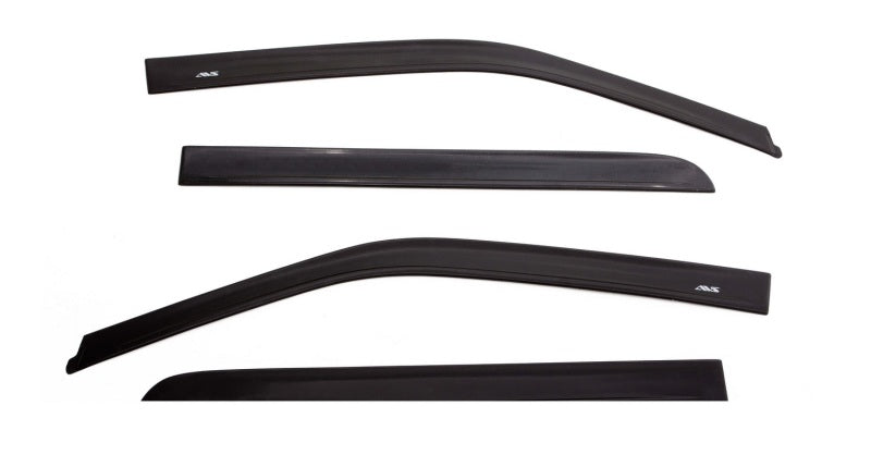 AVS 09-18 Dodge RAM 1500 Crew Cab Ventvisor In-Channel Window Deflectors 4pc - Matte Black - Crew Original