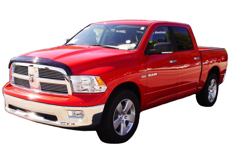 AVS 09-18 Dodge RAM 1500 (Excl. Rebel Models) High Profile Bugflector II Hood Shield - Smoke - Crew Original