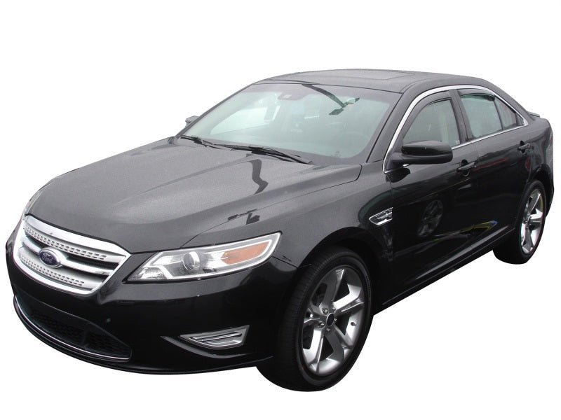AVS 10-18 Ford Taurus Ventvisor In-Channel Front & Rear Window Deflectors 4pc - Smoke - Crew Original
