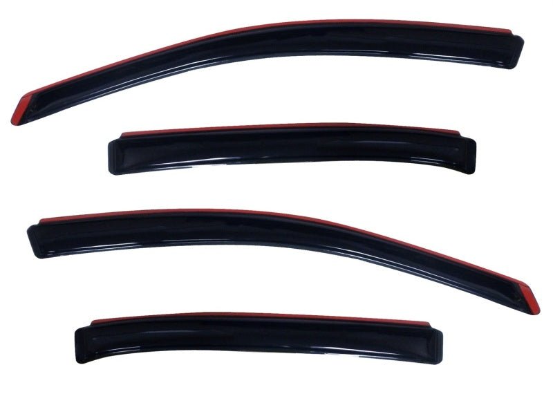 AVS 10-18 Ford Taurus Ventvisor In-Channel Front & Rear Window Deflectors 4pc - Smoke - Crew Original