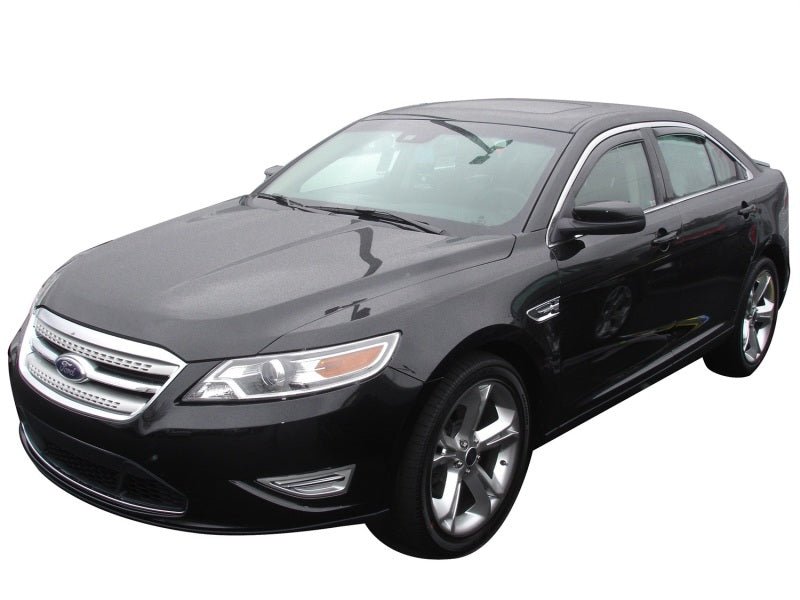 AVS 10-18 Ford Taurus Ventvisor In-Channel Front & Rear Window Deflectors 4pc - Smoke - Crew Original