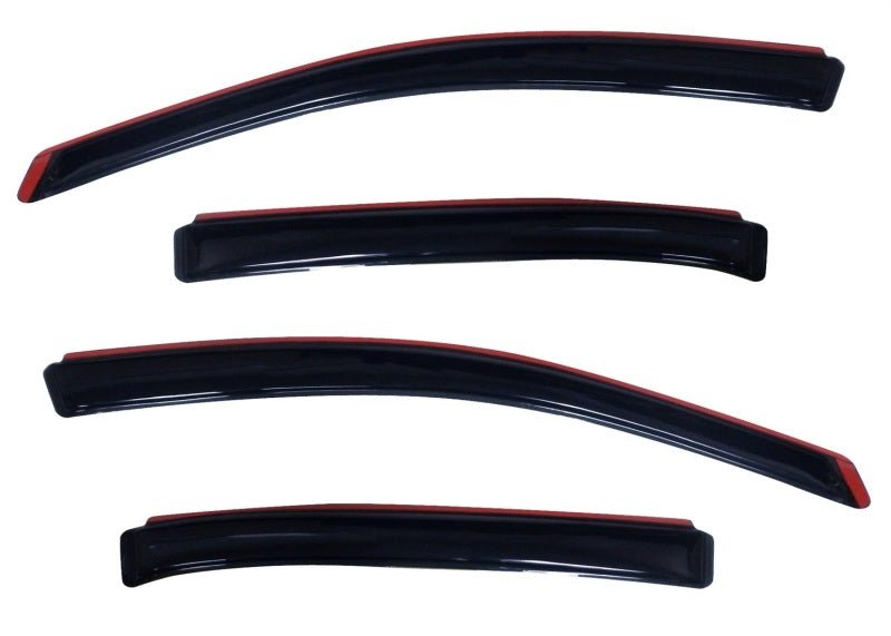 AVS 10-18 Ford Taurus Ventvisor In-Channel Front & Rear Window Deflectors 4pc - Smoke - Crew Original