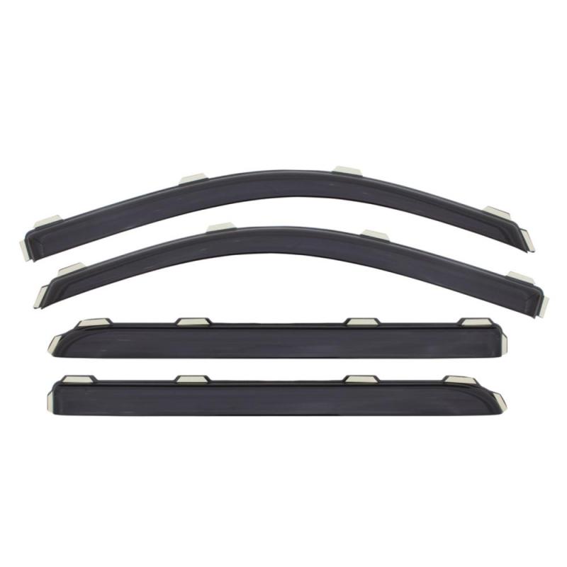 AVS 10-18 Toyota 4Runner Ventvisor In-Channel Front & Rear Window Deflectors 4pc - Smoke - Crew Original