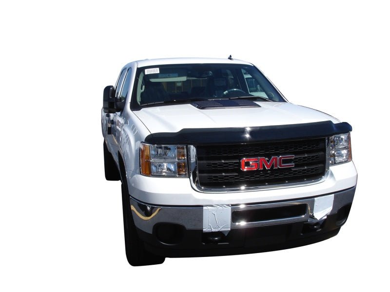 AVS 11-14 GMC Sierra 2500 High Profile Bugflector II Hood Shield - Smoke - Crew Original