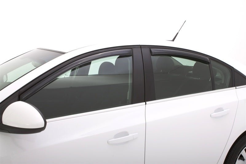 AVS 11-15 Chevy Cruze Ventvisor In-Channel Front & Rear Window Deflectors 4pc - Smoke - Crew Original