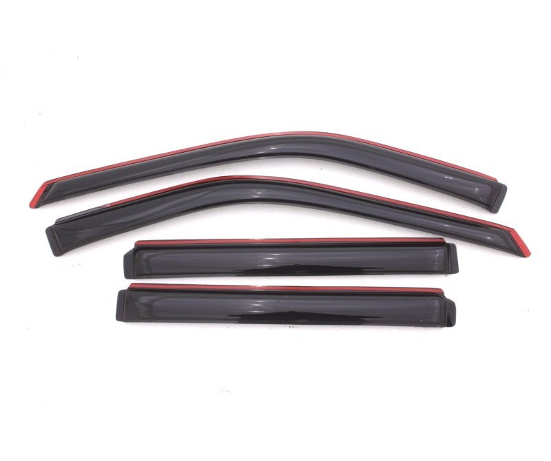 AVS 11-18 Ford Explorer Ventvisor In-Channel Front & Rear Window Deflectors 4pc - Smoke - Crew Original