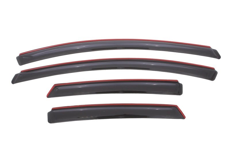 AVS 12-18 Ford Focus Ventvisor In-Channel Front & Rear Window Deflectors 4pc - Smoke - Crew Original