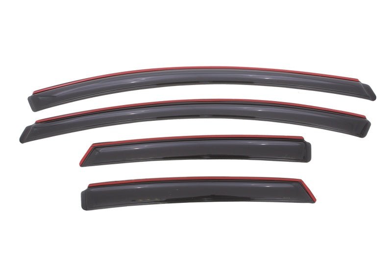 AVS 12-18 Ford Focus Ventvisor In-Channel Front & Rear Window Deflectors 4pc - Smoke - Crew Original
