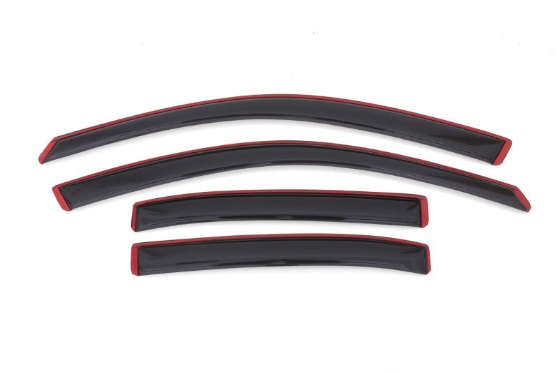 AVS 13-15 Chevy Malibu Ventvisor In-Channel Front & Rear Window Deflectors 4pc - Smoke - Crew Original