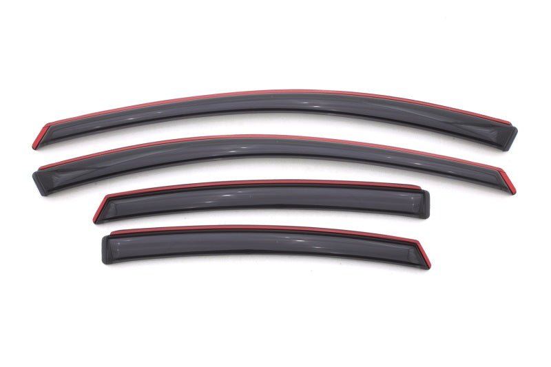 AVS 13-16 Dodge Dart Ventvisor In-Channel Front & Rear Window Deflectors 4pc - Smoke - Crew Original