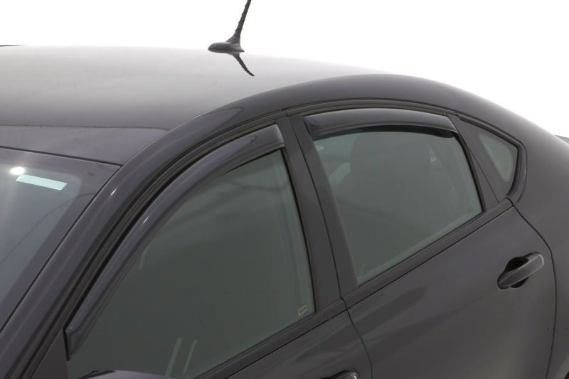 AVS 13-16 Dodge Dart Ventvisor In-Channel Front & Rear Window Deflectors 4pc - Smoke - Crew Original