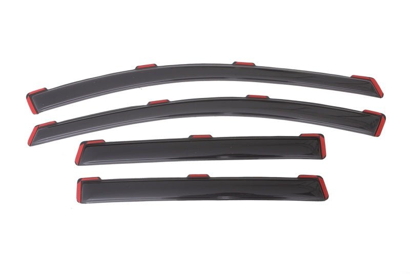 AVS 13-18 Ford Escape Ventvisor In-Channel Front & Rear Window Deflectors 4pc - Smoke - Crew Original