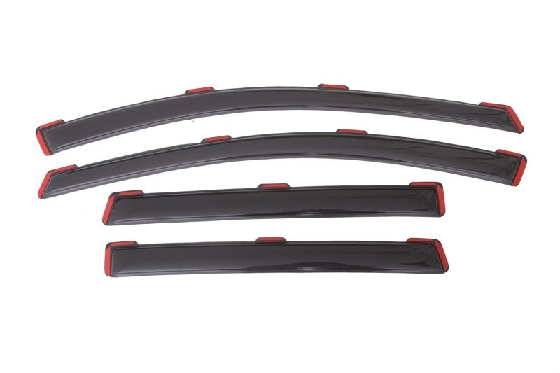 AVS 13-18 Ford Escape Ventvisor In-Channel Front & Rear Window Deflectors 4pc - Smoke - Crew Original