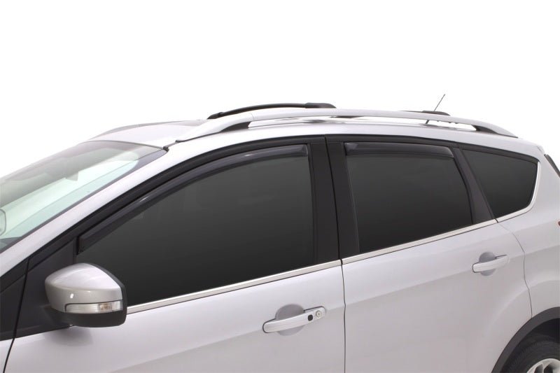 AVS 13-18 Ford Escape Ventvisor In-Channel Front & Rear Window Deflectors 4pc - Smoke - Crew Original