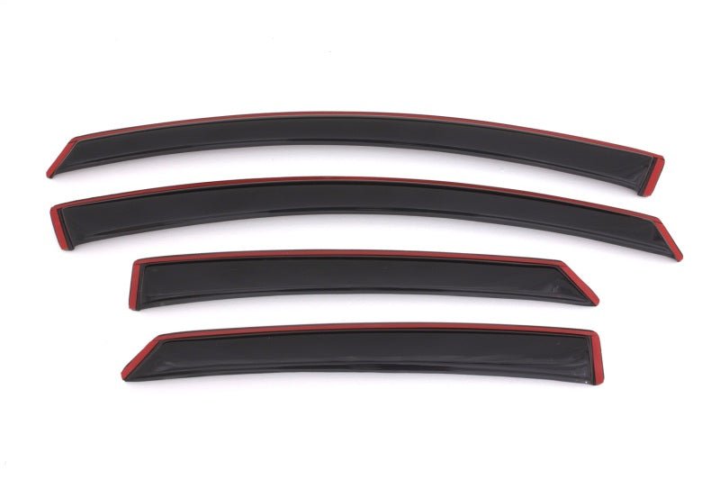 AVS 13-18 Ford Fusion Ventvisor In-Channel Front & Rear Window Deflectors 4pc - Smoke - Crew Original