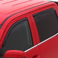 AVS 15-18 Chevy Colorado Crew Cab Ventvisor In-Channel Front & Rear Window Deflectors 4pc - Smoke - Crew Original