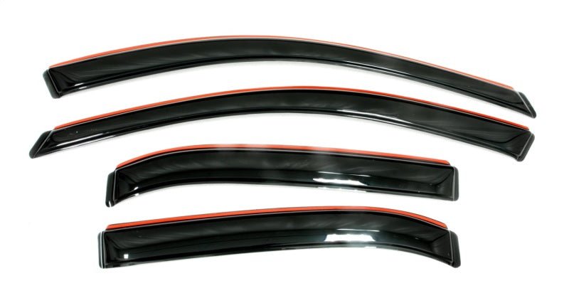 AVS 15-18 Chevy Colorado Crew Cab Ventvisor In-Channel Front & Rear Window Deflectors 4pc - Smoke - Crew Original