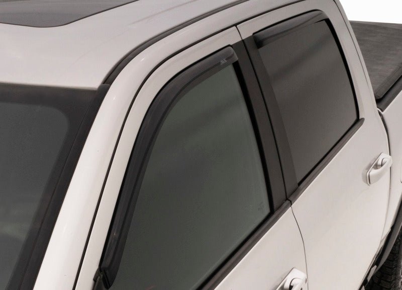 AVS 15-18 Chevy Colorado Crew Cab Ventvisor In-Channel Front & Rear Window Deflectors 4pc - Smoke - Crew Original