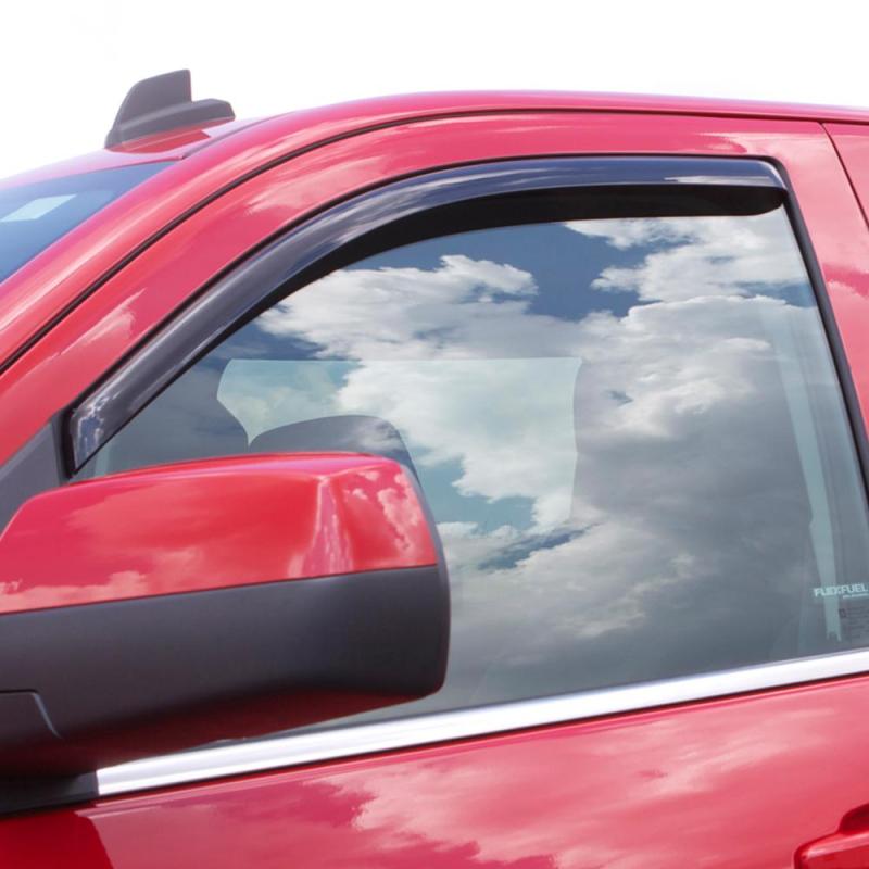 AVS 15-18 Chevy Colorado Ext. Cab Ventvisor In-Channel Window Deflectors 2pc - Smoke - Crew Original