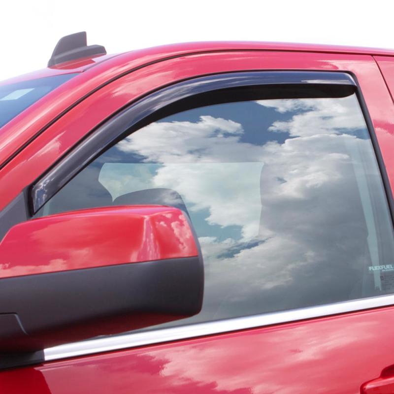 AVS 15-18 Chevy Colorado Ext. Cab Ventvisor In-Channel Window Deflectors 2pc - Smoke - Crew Original