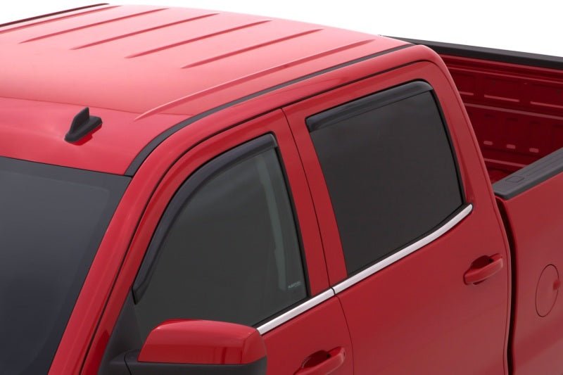 AVS 15-18 Chevy Silverado 2500 Crew Cab Ventvisor Front & Rear Window Deflectors 4pc - Smoke - Crew Original