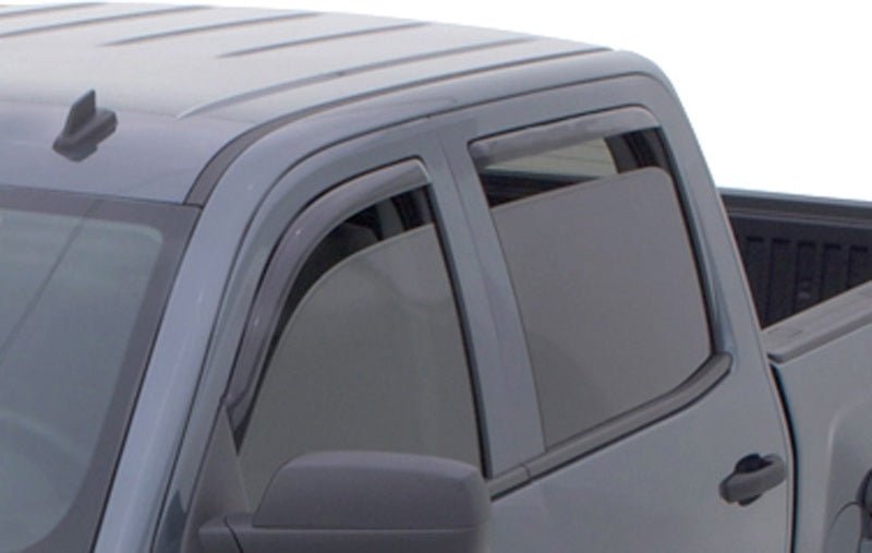 AVS 15-18 Chevy Silverado 2500 Ext. Cab Ventvisor Front & Rear Window Deflectors 4pc - Smoke - Crew Original