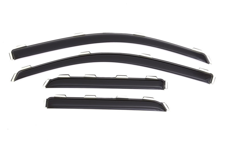 AVS 15-18 Chevy Silverado 2500 Ext. Cab Ventvisor Front & Rear Window Deflectors 4pc - Smoke - Crew Original