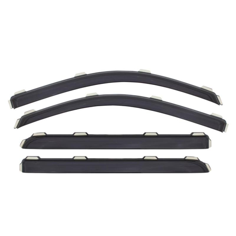 AVS 15-18 Ford Edge Ventvisor In-Channel Front & Rear Window Deflectors 4pc - Smoke - Crew Original