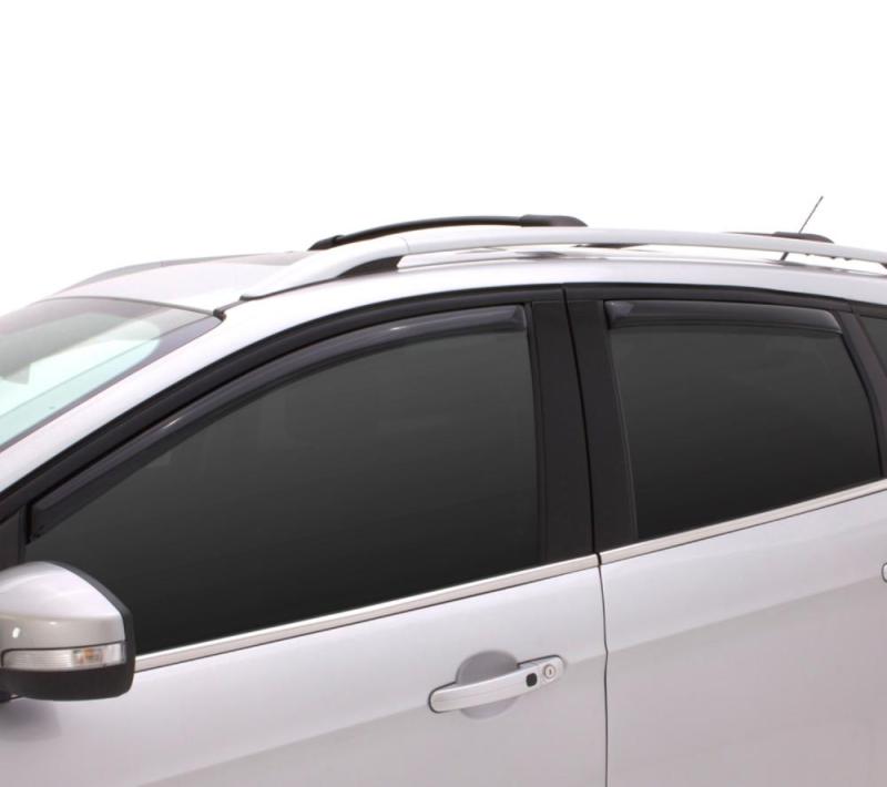 AVS 15-18 Ford Edge Ventvisor In-Channel Front & Rear Window Deflectors 4pc - Smoke - Crew Original