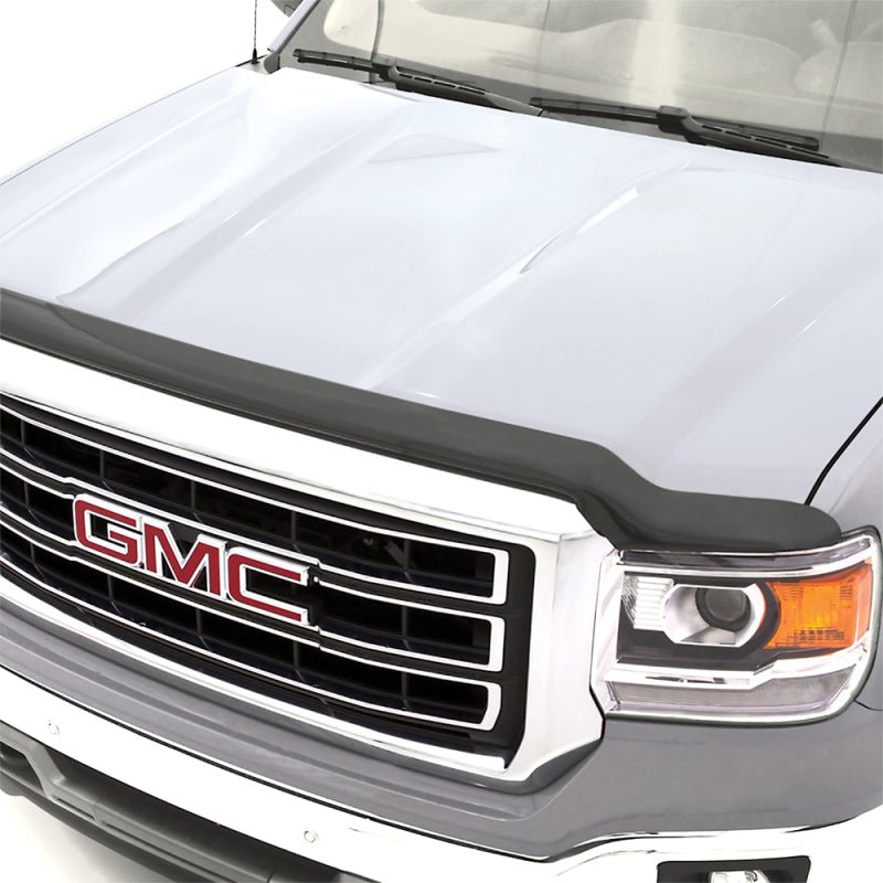 AVS 15-18 GMC Canyon Hoodflector Low Profile Hood Shield - Smoke - Crew Original