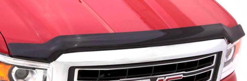 AVS 16-18 Nissan Titan XD Bugflector Medium Profile Hood Shield - Smoke - Crew Original