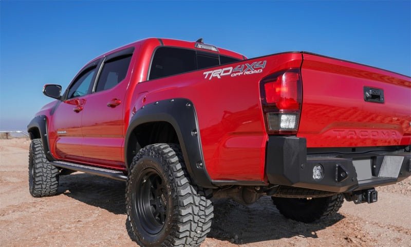 AVS 16-18 Toyota Tacoma Double Cab Ventvisor In-Channel Front & Rear Window Deflectors 4pc - Smoke - Crew Original