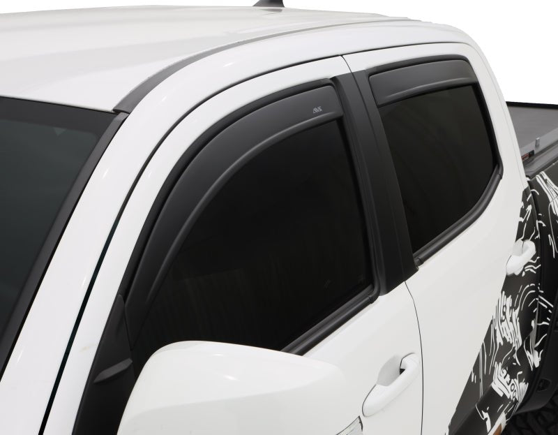 AVS 16-18 Toyota Tacoma Double Cab Ventvisor In-Channel Window Deflectors 4pc - Matte Black - Crew Original