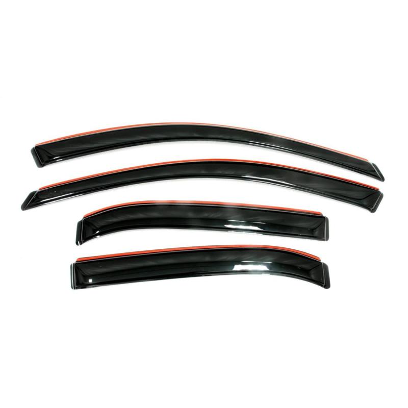 AVS 17-19 Nissan Rogue Sport Ventvisor In-Channel Front & Rear Window Deflectors 4pc - Smoke - Crew Original