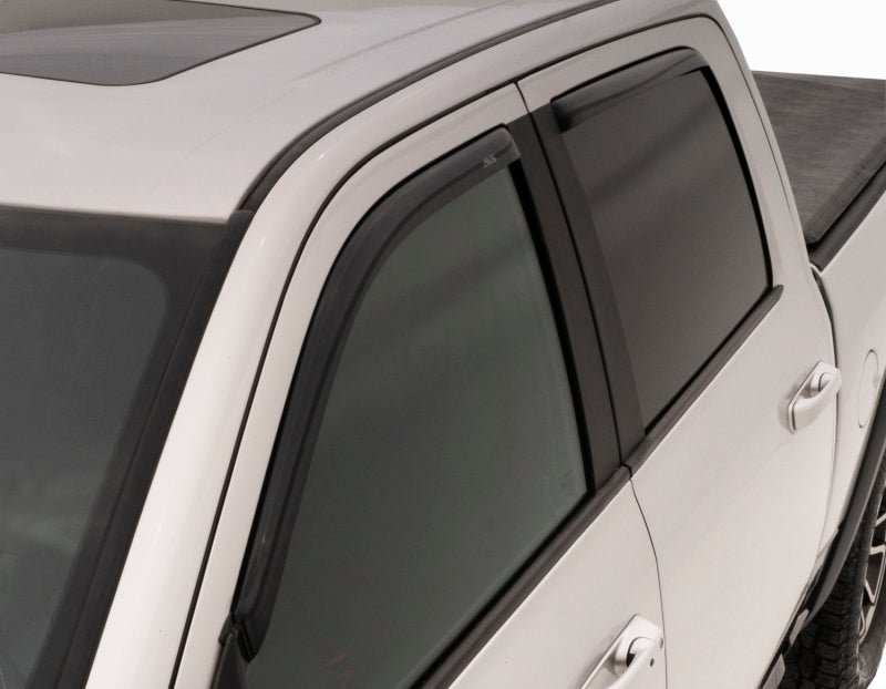 AVS 20-21 Chevy Silverado 2500/3500 Ventvisor In-Channel Front & Rear Window Deflectors 4pc - Smoke - Crew Original