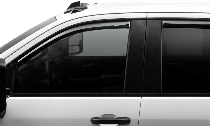 AVS 20-21 Chevy Silverado 2500/3500 Ventvisor In-Channel Front & Rear Window Deflectors 4pc - Smoke - Crew Original