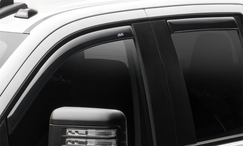 AVS 20-21 Chevy Silverado 2500/3500 Ventvisor In-Channel Front & Rear Window Deflectors 4pc - Smoke - Crew Original