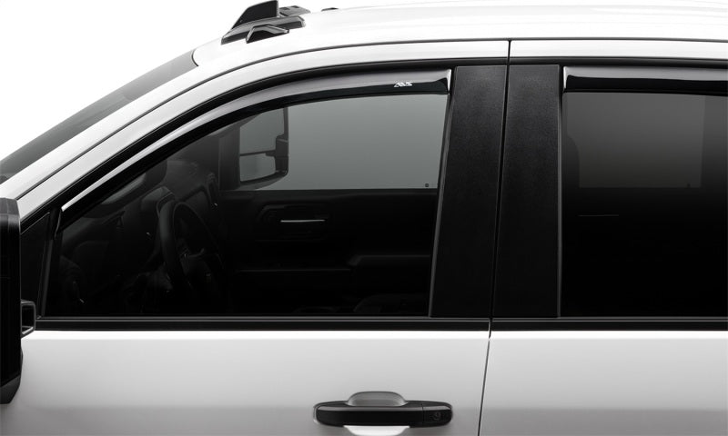 AVS 2019 Chevrolet Silverado 1500 Crew Cab Pickup Ventvisor In-Channel 4pc - Smoke - Crew Original