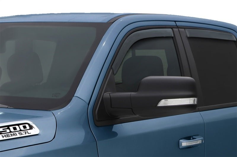 AVS 2019 Ram Quad Cab Ventvisor In-Channel Front & Rear Window Deflectors 4pc - Smoke - Crew Original