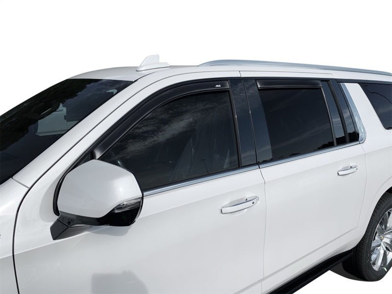 AVS 2021 GM Suburban/Yukon XL/Escalade ESV Ventvisor In-Channel Window Deflectors 4pc - Smoke - Crew Original