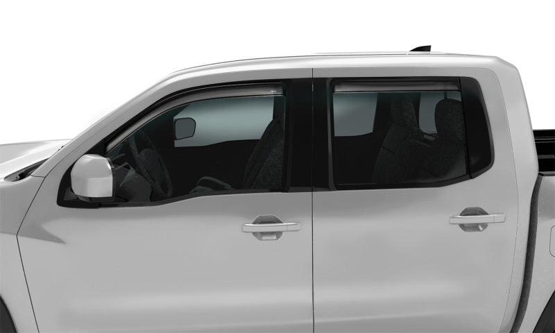 AVS 2022 Nissan Frontier Crew Cab Ventvisor In-Channel Window Deflectors - 4pc - Smoke - Crew Original