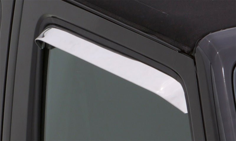 AVS 62-74 Volkswagen Fastback Ventshade Window Deflectors 2pc - Stainless - Crew Original