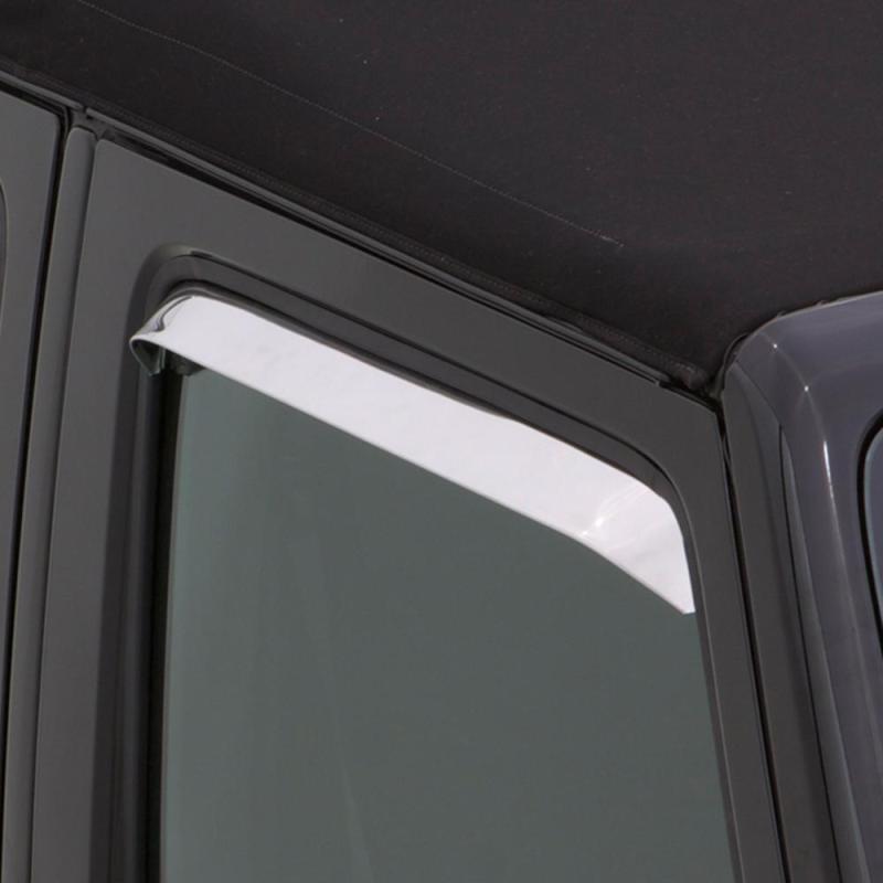 AVS 67-72 Ford F-250 Super Duty Ventshade Window Deflectors 2pc - Stainless - Crew Original