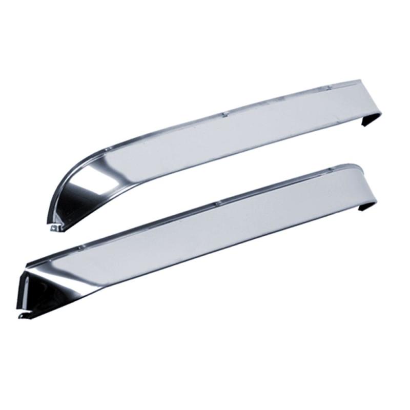 AVS 67-73 Ford N1100 Ventshade Window Deflectors 2pc - Stainless - Crew Original