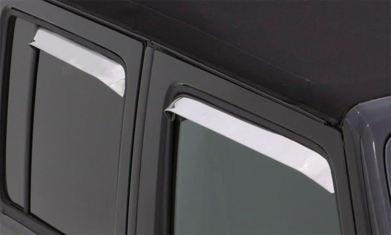 AVS 73-91 Chevy CK Ventshade Front & Rear Window Deflectors 4pc - Stainless - Crew Original