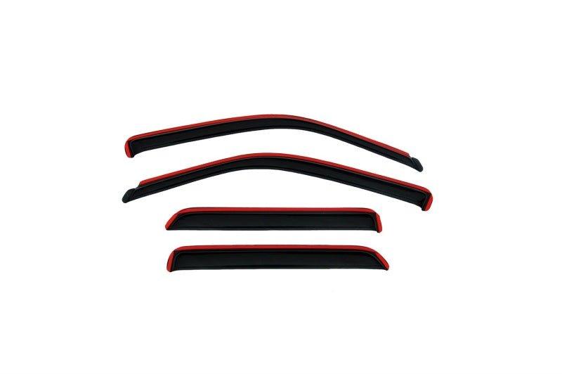 AVS 90-94 Lincoln Town Car Ventvisor In-Channel Front & Rear Window Deflectors 4pc - Smoke - Crew Original