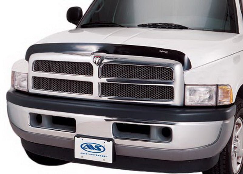 AVS 94-01 Dodge RAM 1500 (Front Mount) Bugflector Medium Profile Hood Shield - Smoke - Crew Original