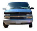 AVS 95-05 Chevy Astro High Profile Bugflector II Hood Shield - Smoke - Crew Original