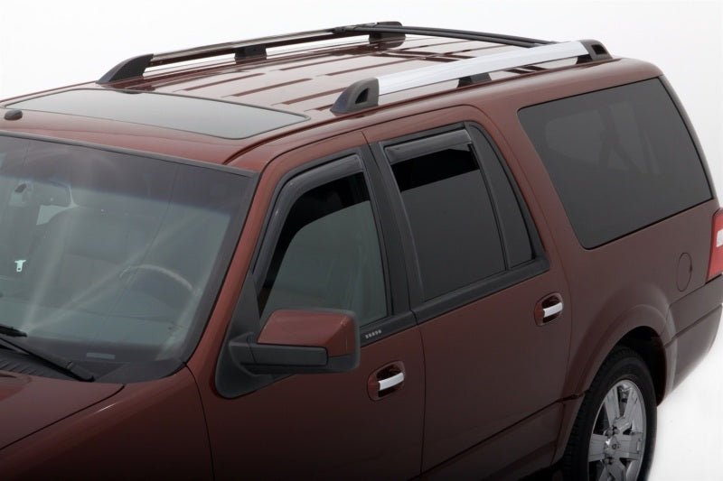 AVS 98-18 Lincoln Navigator Ventvisor In-Channel Front & Rear Window Deflectors 4pc - Smoke - Crew Original